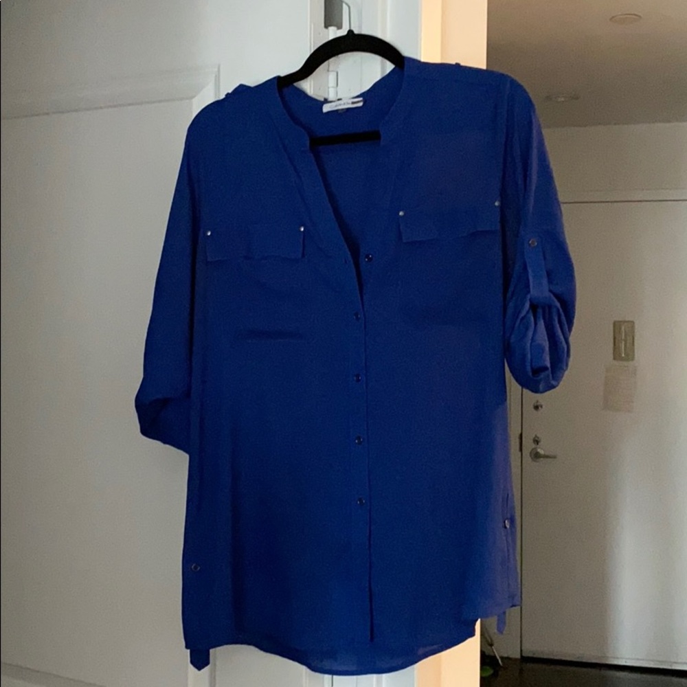 Royal blue Calvin Klein blouse